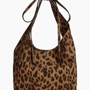 Reformation Brown Leopard Shoulder Bag